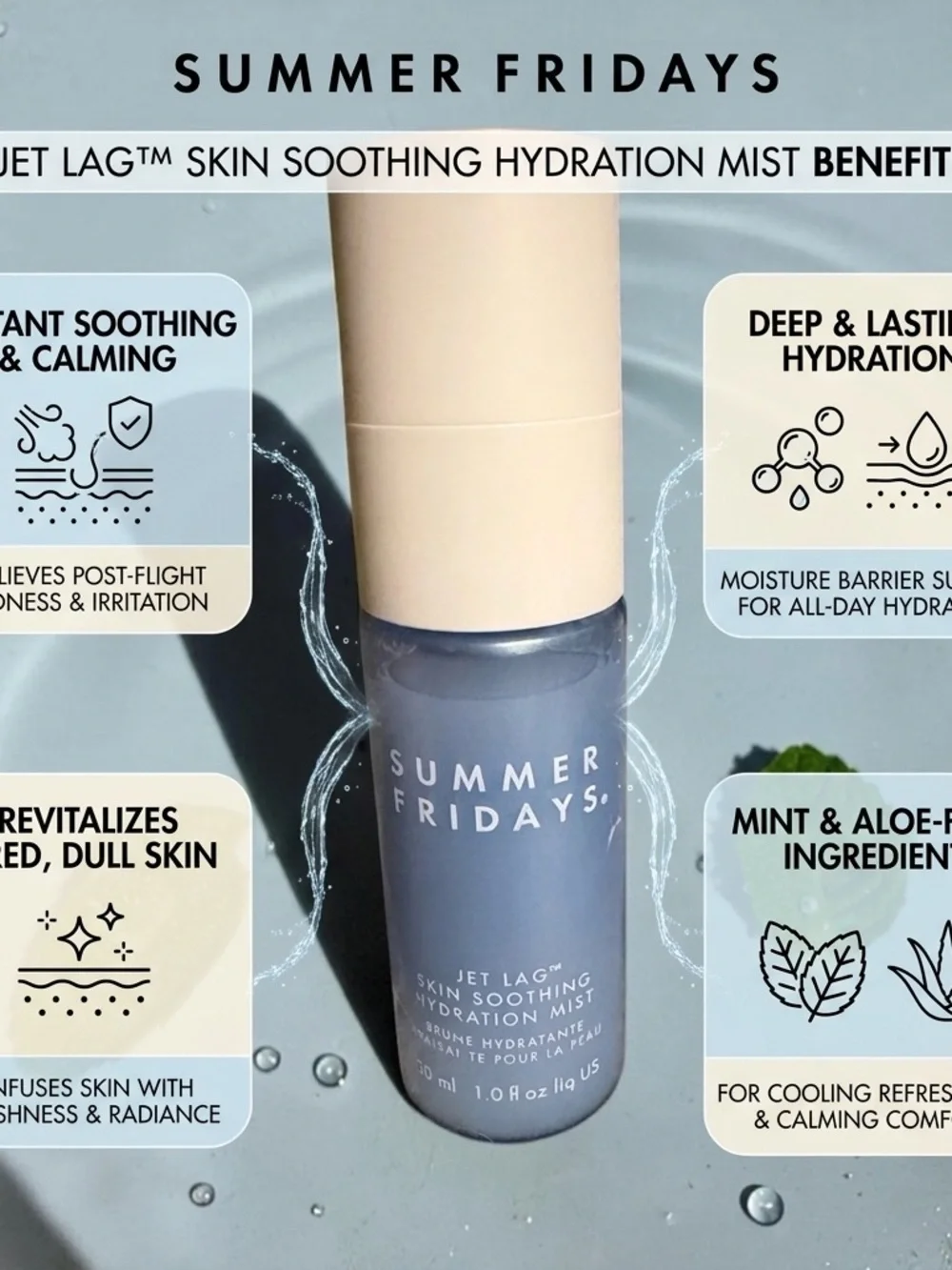 Summer Fridays Jet Lag Skin Soothing Hydration Mist